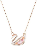 J.Rosée Fashion Jewelry Crystal Rose Gold Plated Swan Pendant Necklace for Women Gift Packing JR-1246