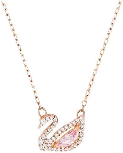 J.Rosée Fashion Jewelry Crystal Rose Gold Plated Swan Pendant Necklace for Women Gift Packing JR-1246
