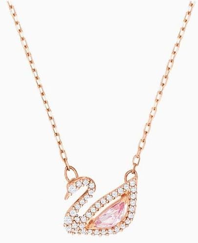 J.Rosée Fashion Jewelry Crystal Rose Gold Plated Swan Pendant Necklace for Women Gift Packing JR-1246