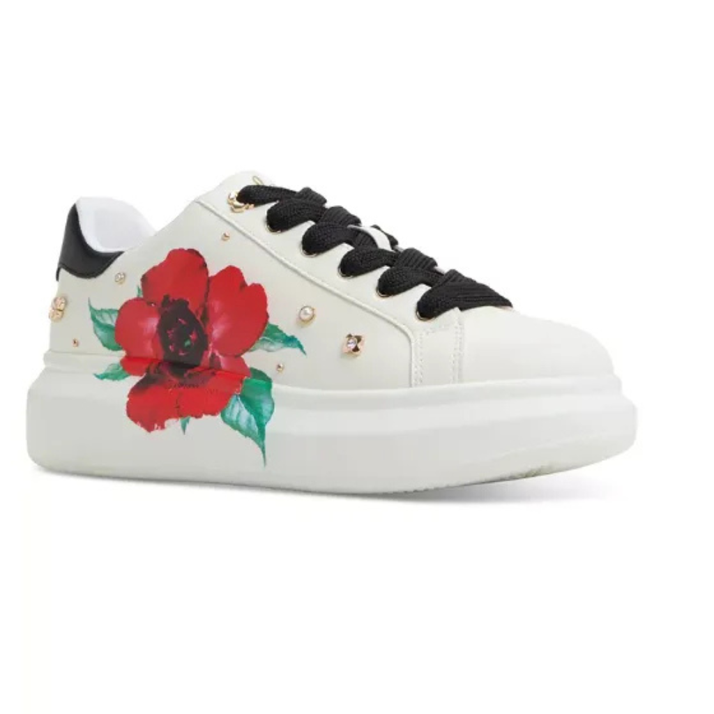LUCKY STEP Girls Rhinestone Slip On Sneakers